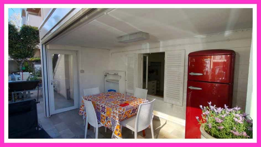 Appartamento Rosa – veranda con gazebo